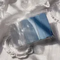 A set of six gradient blue and grey correction tapes stored in a clear zipper pouch - Gradient Blue (6 Pieces/Pack)
