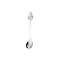 Silver 304 stainless steel coffee spoon featuring a creative crown handle design - Silver
