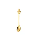 Elegant golden crown coffee spoon made of 304 stainless steel for dessert and tea - Gold
