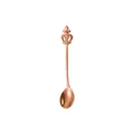 Elegant rose gold 304 stainless steel coffee spoon with a creative crown handle design - Rose Gold