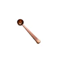 Cuchara medidora de café 2 en 1 de acero inoxidable oro rosa con clip de sellado - Rosa oro