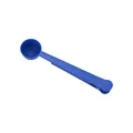 Cuillère à mesurer 2-en-1 en plastique bleu avec clip de fermeture de sachet - Bleu