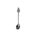 Elegant 304 stainless steel coffee spoon featuring a creative vintage crown handle design - Black