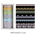 Set of 6 rolls of vintage lace PET decorative tapes for scrapbooking, Liuli style - Liuli Style (SDRT231022-1) / 1 Box (6 Rolls)