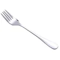 Classic stainless steel dinner fork with polished mirror finish and ergonomic handle - Plain Style / Fork (Single Item) / Silver