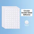 210 pieces of 8mm circular double-sided traceless adhesive dots for student DIY crafts - Mini Small Size (Diameter 0.8cm) / 210 Pieces Pack