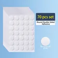 High-strength 2cm circular double-sided adhesive dot stickers in 70-piece pack - Medium Size (Diameter 2cm) / 70 Pieces Pack