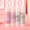 Set of 4 cute cartoon glue sticks with bear and dinosaur designs for student DIY crafts - Cute Squad Pattern / Single Pack Random