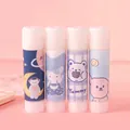 Set of 4 cute cartoon solid glue sticks for school DIY stationery projects - Kumamoto Rabbit Pattern / Single Pack Random
