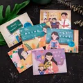 Juego de tarjetas de felicitación para el día del maestro con ilustraciones artesanales - Gratitud Día del Maestro (H044-03) / Incluye Sobre Y Pegatina de Sellado