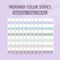 Onglets d'index couleur Morandi, lot de 240 notes autocollantes pour marquage - Couleurs Morandi / Petit (240 Pièces/Paquet)