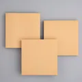 Post-it quadrati minimalisti in carta kraft per promemoria ufficio e scuola - Vuoto / 80 Pezzi/Confezione / colore pelle di mucca