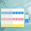 Lot de languettes d'index adhésives couleurs macaron 10 feuilles 120 pièces pour marquage - Couleur macaron / Petit (120 Feuilles)