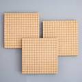 Note adesive in carta kraft con motivo a griglia nera per promemoria ufficio e scuola. - Plaid / 80 Pezzi/Confezione / colore pelle di mucca