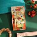 Vintage metal bookmark with Van Gogh oil painting and gold tassel in gift box decoration - Gift Box / Elegant Flower Vase