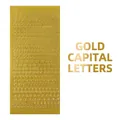 Goldene englische Großbuchstaben-Aufkleber für DIY-Journal- und Scrapbook-Dekoration - Großbuchstaben / Gold