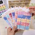Kleurrijke hart- en ronde deco-stickerset voor DIY-scrapbooking en dagelijkse planning - Sterenserie (2 Willekeurige Pakjes) / 2 Pakjes/Pak
