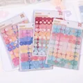 Kleurrijke hart- en ronde puntstickers voor scrapbooking en DIY-hobby-decoratie - 4 Pakjes Gemengd / Bloem+Hart+Lachend+Bubbel / 4 Pakjes/Pak