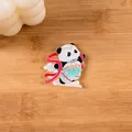 Cute acrylic cartoon panda fridge magnet with traditional Chinese hanfu style clothing - Dunhuang Flying Apsara