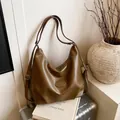 Zaino tote vintage marrone di grande capacità per donna in ecopelle multifunzionale - Vestibilità regolare / Kaki