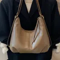 Large capacity brown faux leather multi-functional backpack and tote bag for commuting - Brown Style (XCY56808) / Brown