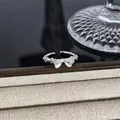 Süßer verstellbarer Schleifenring mit schimmernden Strasssteinen in Silber - Exquisiter Voll-Diamant-Schleifenstil (Stil 2) / Silber