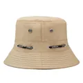 Fashionable khaki small brim bucket hat for men with breathable sports cord detail - Adjustable / Khaki