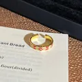 Detailansicht eines Vintage-Ringes mit Blumen-Emaille und kunstvollem Ölgemälde-Muster. - Stil 20 Offener Ring (6541588205)