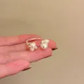 Elegant French Baroque pearl open ring for women with silver finish and crystal accents - J1067 Pearl Style (J1067) / Adjustable Open / Silver