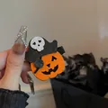 Glittery pirate pumpkin hair clip for Halloween festive party hair accessory styling - Pirate Pumpkin Style (F2006 Pirate)