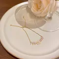 Adjustable gold finish bracelet with shimmering zircons and oval cat's eye stones - Zirconia & Cat's Eye Style (S750) / Gold