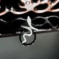 Detailed macro shot of a sparkling silver snake-shaped ring with micro-pave crystals - Snake Style with Zirconia (1号)