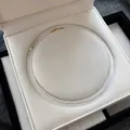 Elegant small white pearl choker necklace displayed in a luxury cream jewelry box - Pearl Necklace (RF479) / 3mm / Gold