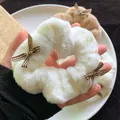 Close-up of soft plush scrunchie with cute checkered bow detail for winter hair styling - White Small Bowknot