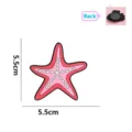 Cartoon zeester koelkastmagneet van zacht PVC, 5,5 cm groot zeedier decoratie item - 海星(BXH25007)
