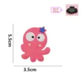 Leuke roze cartoon octopus PVC zacht rubberen koelkastmagneet met maat 5,5x3,5cm - 章鱼(BXH25007)
