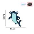 Cartoon hamerhaai PVC zacht rubber koelkastmagneet met rugmagneet detail van 5,5 cm groot - 锤头鲨(BXH25007)