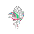 Exquisite silver bird brooch with colorful enamel wings for coats and scarves - Phoenix Shape (TXZ041 Silver) / Silver