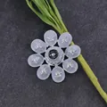 Elegante grijze bloem emaille broche voor damesjassen, maat 4,4 cm, SKU XD8726. - 4.4cm*4.4cm / Grijze Bloem Stijl (XD8726)