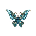 Eleganter Vintage-Stil blauer Kristall Schmetterling Brosche Anstecknadel für Damen - Blau