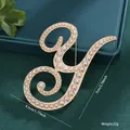 Elegant vintage pearl-encrusted gold-tone letter Y brooch and clothing pin for fashion accessories - Letter Y