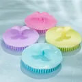 Ensemble de brosses de massage du cuir chevelu de couleur pastel rose violet jaune bleu - Brosse de Massage Capillaire (G338)