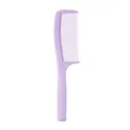 Peine desenredante ergonómico lavanda de pie para masaje diario y cuidado del cabello liso - Púrpura