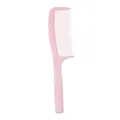 Peine para el cabello de plástico rosa macarrón con mango vertical para peinar - Rosa