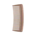 Compact rose gold pocket hair comb for travel and styling bangs in a sleek metallic finish - Champagne