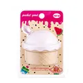 Süße lila Kopfhautmassagebürste in Form von Eiscreme, Shampoo-Bürste mit Verpackung - PVC-Box / Lila