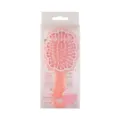 Pink cloud-shaped travel hairbrush with mirror for kids in transparent packaging - Cloud Airbag Comb / PVC Box / Pink