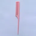 Professional grade pink plastic rat tail comb SD701 for hair styling and sectioning - Bulk/Loose Packaging / Pink