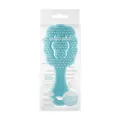 Blue cloud-shaped detangling hairbrush for kids with ergonomic handle and soft bristles - Cloud Vent Brush / PVC Box / Blue