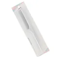 Professional white plastic rat tail comb for precision hair styling and parting - Card Packaged Set / White